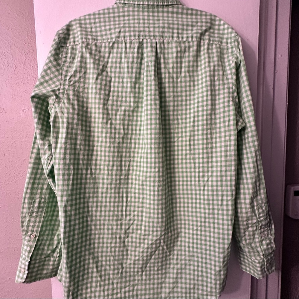 Ralph Lauren Green Checked Men's Button-Down Shirt Size Large - Picture 10 of 10
